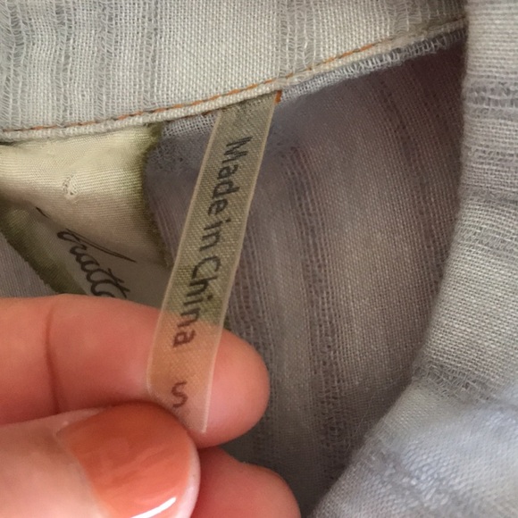 Arrata Silent Journey button down collared embroidered dress sz Small - Picture 12 of 12